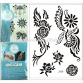 Laço preto laço tatuagens idéias sol flores tatuagens temporárias especiais design para adulto j029